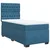 vidaXL vidaXL Box spring postelja z vzmetnico modra 90x200 cm žamet, (21307775)