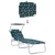 Ležaljka 2 pcs Zelena 58 x 188 x 77cm Poliester
