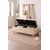 Hanah Home Rena tapacirana klupa s prostorom za odlaganje 90 × 45 × 30 cm, bež