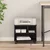 Držač za printer Crni hrast 41 x 32 x 34,5 cm Konstruirano drvo