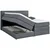 Carryhome BOXSPRING POSTELJA 140 cm x 200 cm , tekstil modrosiva