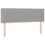 Vidaxl Box spring postelja z vzmetnico svetlo siva 140x200 cm blago
