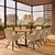 Bessagi Home Jedilna Miza Len, Hrast, 180x90