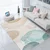 Kremno bel/turkizen pralen tekač 80x200 cm Puddle – Mila Home
