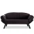 Atelier del Sofa Dvosed na razvlačenje Genzo 177x87x75cm Crni