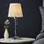 Endon 99596 - Stona lampa 1xE27/10W/230V bela/sjajni hrom
