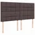 Vidaxl Box spring postelja z vzmetnico temno rjava 180x200 cm blago