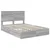 Krevet s od storage Siva Sonoma 150 x 200 cm Konstruirano drvo