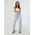 Sinsay - Mom fit farmerke s poderotinama - plava