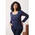 Trendyol Curve Ženska bluza Tbbaw26Af00008, Tamnoplava