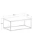 Wallity Klub sto 100x42x60cm Crno-Mermer