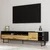 Hanah Home TV Komoda Luga, 180x44,7x29,8 cm, Crna