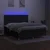 Vidaxl Box spring postelja z vzmetnico LED črna 160x200 cm blago