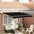 Nadstrešnica Crna 350 x 250 cm Poliester i metal