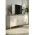 Hanah Home komoda Salkim 150, 150 cm, bela / srebrna / travertin