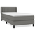 vidaXL Box spring postelja z vzmetnico temno siva 100x200 cm blago
