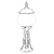 Opviq Spoljna zidna lampa BSU-68187-BSY-M4-KOP, 59 cm, IP65, E27, Crna