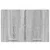 vidaXL Viseča omarica Riga 2 pcs Siva Sonoma in bela 60 x 31 x 40 cm