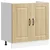 Vidaxl Kuhinjski element z vrati Kalmar Sonoma hrast 80 x 46 x 81,5 cm