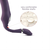 Tracys Dog C Shape Double-Ended Dildo Vibrator Purple