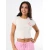 Sinsay - Pamučni crop top - nude
