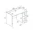 Hanah Home Radni sto Luses, 123.6x83x60 cm, Beli