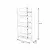 Hanah Home Polica za knjige, 56x92x10cm, Bela