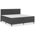 Den Posteljni okvir boxspring sivo blago 200x200 cm