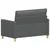 Vidaxl Kavč Temno siva 126 x 81 x 87,5 cm Blago