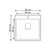Laweo Ugradna sudopera AS382, 50×50.5cm, Sifon 9x9cm, Hrom