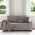 Vidaxl Dvosed kavč taupe 160x77x82 cm blago