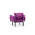 Atelier del Sofa Fotelja Nitta 95x85x70cm Ljubičasta