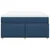 vidaXL Box spring postelja z vzmetnico modra 160x200 cm blago