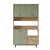 Hanah Home Višenamenska komoda RE7-SY, 120 x205 x35.5 cm, Hrast