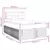 vidaXL vidaXL Box spring postelja z vzmetnico modra 140x200 cm blago, (21304405)
