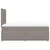 Vidaxl Box spring postelja z vzmetnico taupe 120x190 cm blago