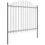 Vrtna Ograda 7 pcs Siva 170 x 165 cm Čelik s prahom premazan