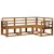 Set vanjskih sofa 4 pcs Prirodna Čvrsto drvo akacije