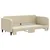 Vidaxl Izvlečna dnevna postelja krem 90x200 cm blago