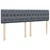 Vidaxl Box spring postelja z vzmetnico temno siva 180x200 cm žamet