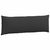 Jastučići za sofu 2 pcs Crna 120 x 40 cm tkanina