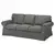 EKTORP Sofa trosed, Hakebo tamnosiva