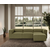 ATELIER DEL SOFA Ugaona garnitura Fora Green