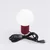 Sollux SL.1751 - Stona lampa HALO 1xG9/8W/230V prečnik 12 cm crvena