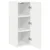 TV zidni ormar Zidne Bijelo 30 x 31 x 80 cm Konstruirano drvo