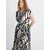 MANGO Dolga srajca Apple  črna / off-bela