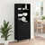 Highboard s ladicama Crni hrast 69,5 x 34 x 180 cm