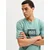 JACK & JONES Majica JJRAIN trst/jelka/bela
