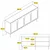 Hanah Home Konzola Lyon 80, 180x80x35 cm, Belo-zlatne boje