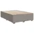 Vidaxl Box spring postelja z vzmetnico taupe 140x200 cm blago